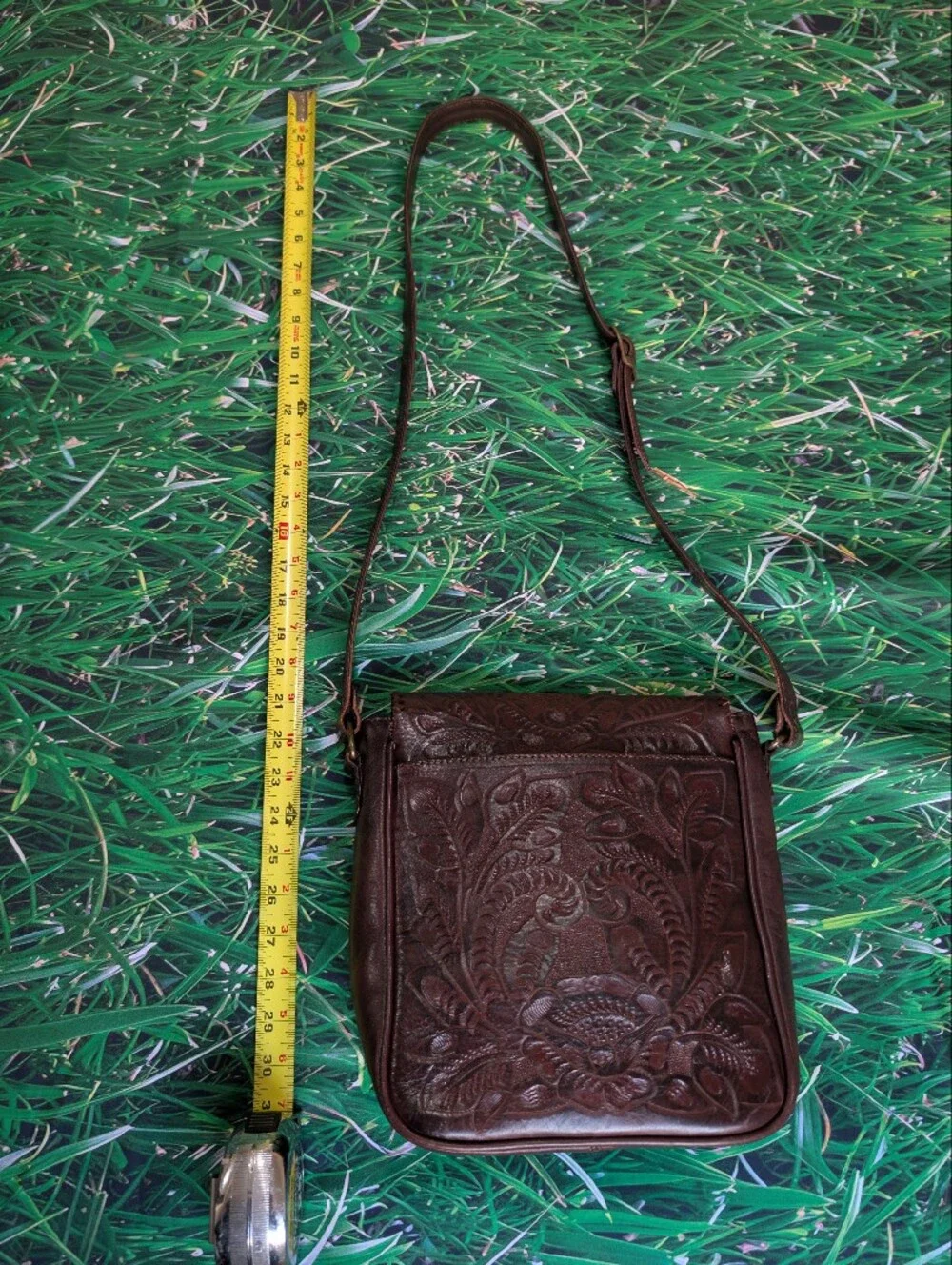 Mexichic Crafts LOLA Chicana luxury leather designer Crossbody Bag Chocolate Bag